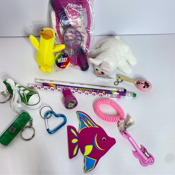 Other - vintage Hello Kitty watch Yellow Duck Plush Toy Bundle